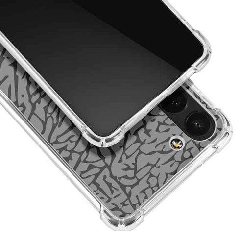 Elephant Print Grey Galaxy S23 Clear Case