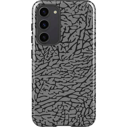 Elephant Print Grey Galaxy S23 Plus Pro Case