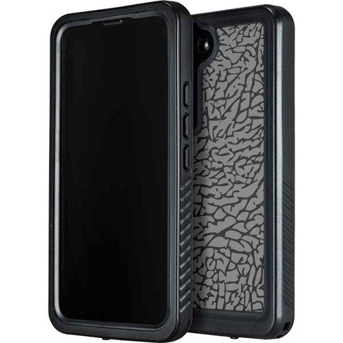 Elephant Print Grey Galaxy S23 Plus Waterproof Case