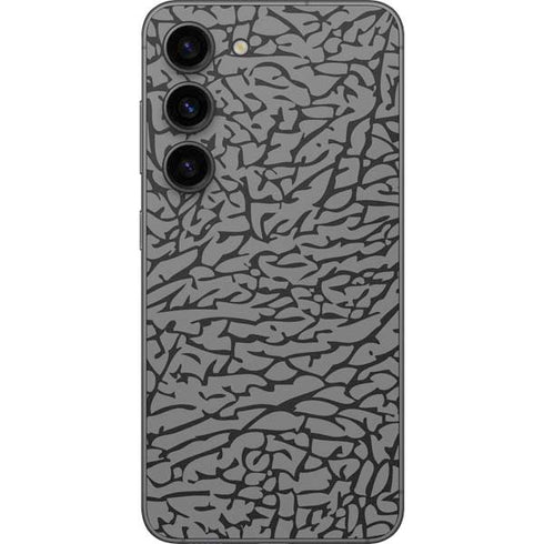 Elephant Print Grey Galaxy S23 Skin