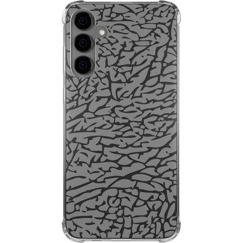 Elephant Print Grey Galaxy S24 Plus Clear Case