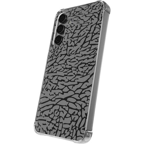 Elephant Print Grey Galaxy S24 Plus Clear Case
