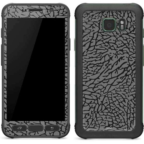 Elephant Print Grey Galaxy S7 Active Skin