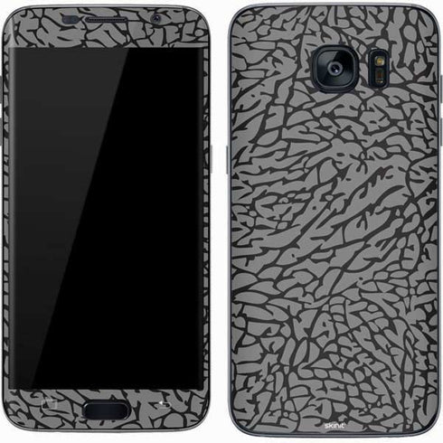Elephant Print Grey Galaxy S7 Skin