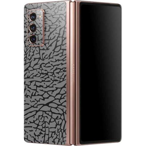 Elephant Print Grey Galaxy Z Fold2 5G Skin