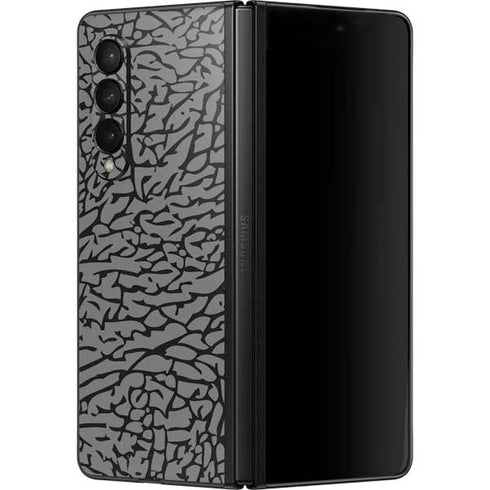 Elephant Print Grey Galaxy Z Fold3 5G Skin
