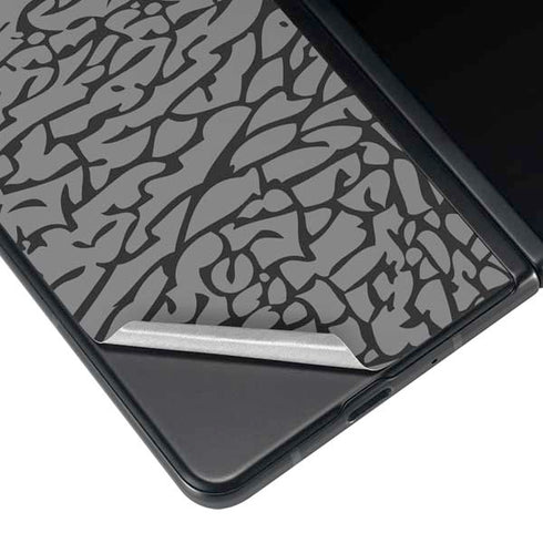 Elephant Print Grey Galaxy Z Fold3 5G Skin