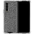 Elephant Print Grey Galaxy Z Fold4 5G Clear Case