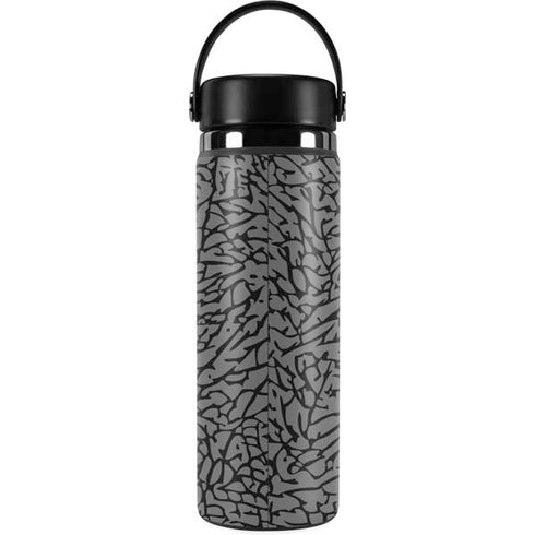 Elephant Print Grey Hydro Flask 20oz Wide Mouth Skin