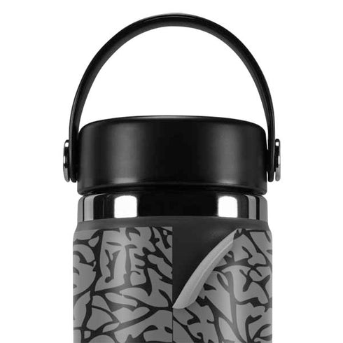 Elephant Print Grey Hydro Flask 20oz Wide Mouth Skin