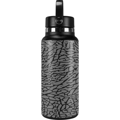 Elephant Print Grey Hydro Flask 32oz Wide Mouth Skin