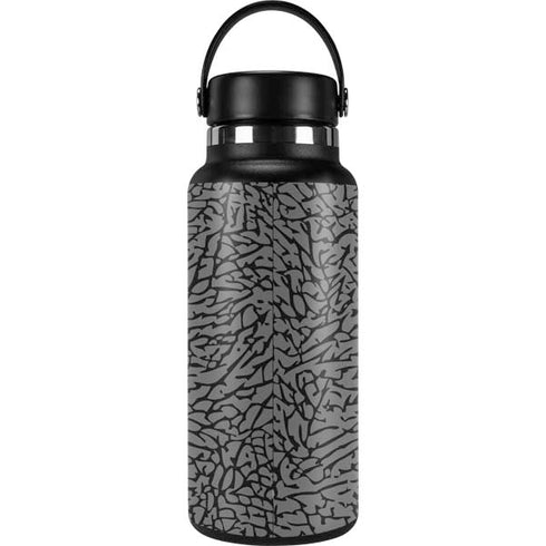 Elephant Print Grey Hydro Flask 32oz Wide Mouth Skin
