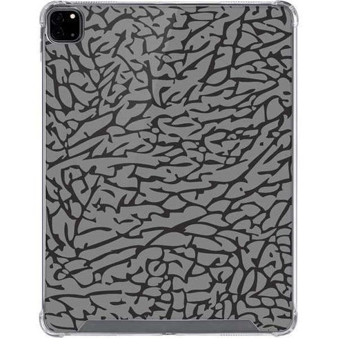 Elephant Print Grey iPad Pro 12.9in (2020) Clear Case