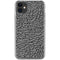 Elephant Print Grey iPhone 11 Clear Case