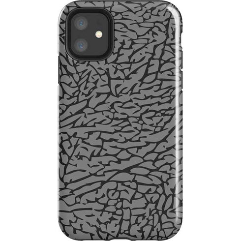 Elephant Print Grey iPhone 11 Impact Case