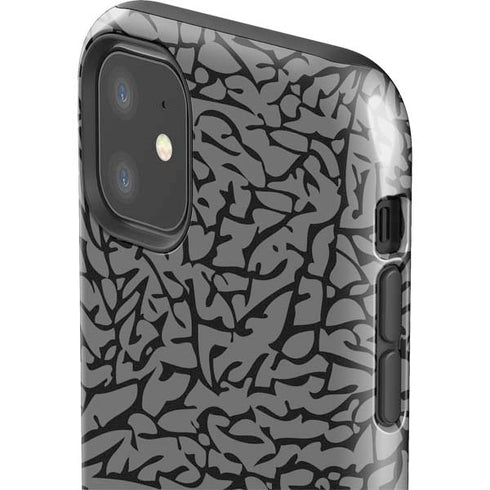 Elephant Print Grey iPhone 11 Impact Case