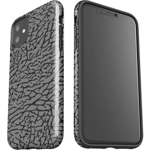 Elephant Print Grey iPhone 11 Impact Case