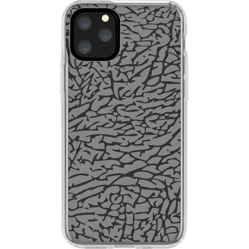 Elephant Print Grey iPhone 11 Pro Clear Case