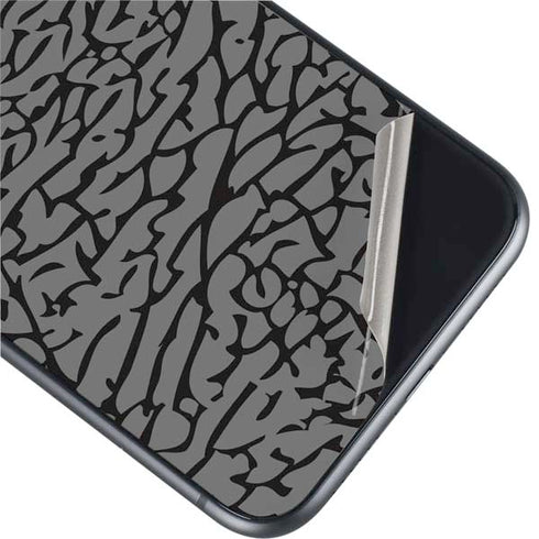 Elephant Print Grey iPhone 11 Skin