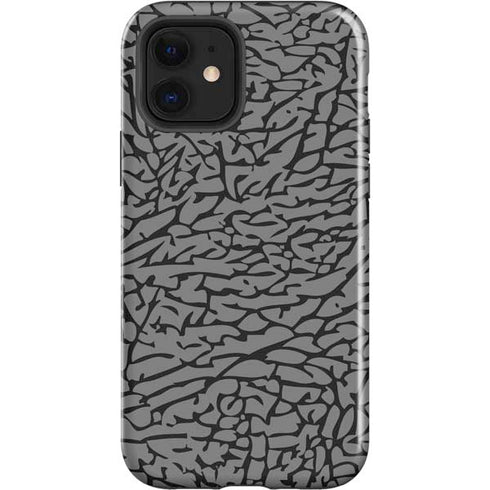 Elephant Print Grey iPhone 12 Impact Case
