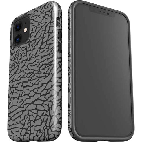 Elephant Print Grey iPhone 12 Impact Case