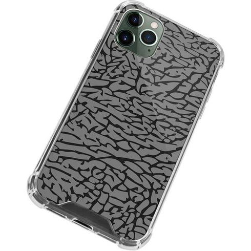 Elephant Print Grey iPhone 12 Pro Clear Case