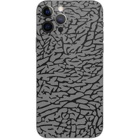 Elephant Print Grey iPhone 12 Pro Skin