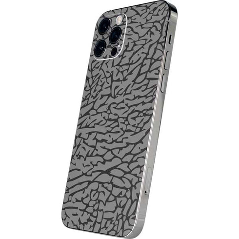 Elephant Print Grey iPhone 12 Pro Skin