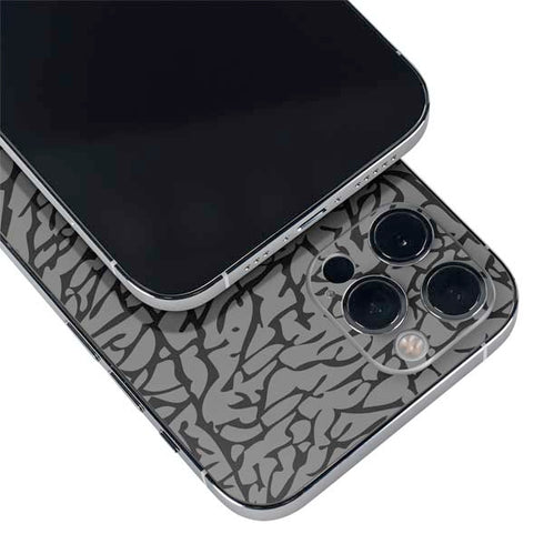 Elephant Print Grey iPhone 12 Pro Skin