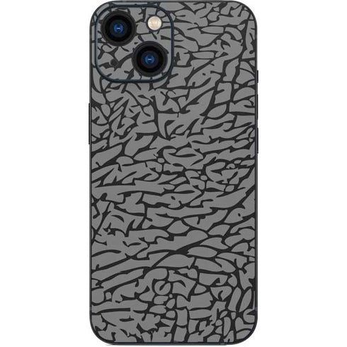 Elephant Print Grey iPhone 13 Mini Skin