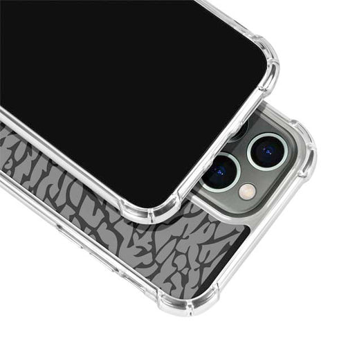Elephant Print Grey iPhone 13 Pro Clear Case