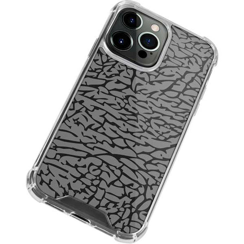 Elephant Print Grey iPhone 13 Pro Clear Case
