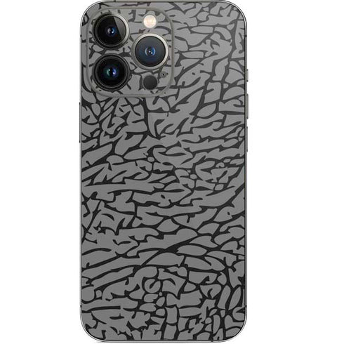 Elephant Print Grey iPhone 13 Pro Skin