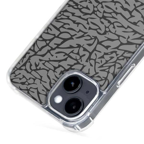 Elephant Print Grey iPhone 15 Plus MagSafe Case
