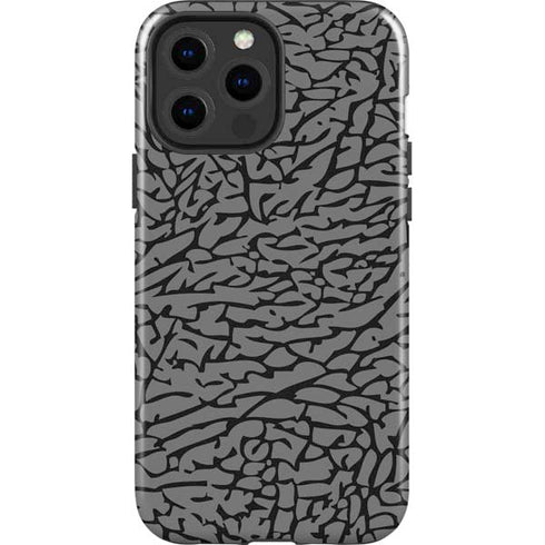 Elephant Print Grey iPhone 15 Pro Max Impact Case