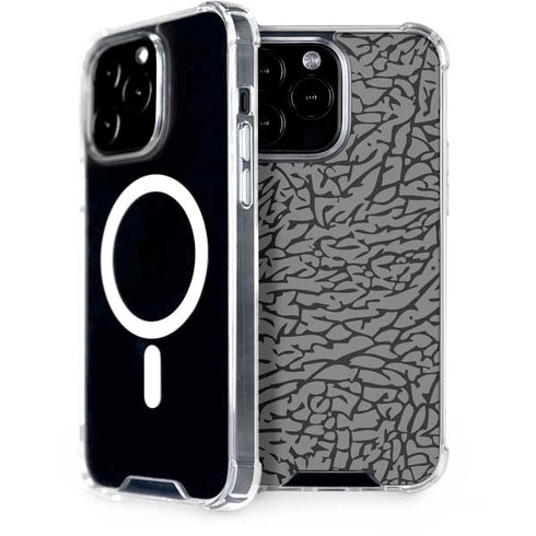 Elephant Print Grey iPhone 14 Pro Max MagSafe Case