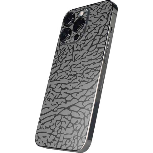 Elephant Print Grey iPhone 14 Pro Max Skin