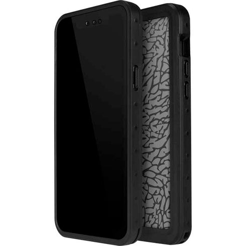 Elephant Print Grey iPhone 14 Pro Max Waterproof Case