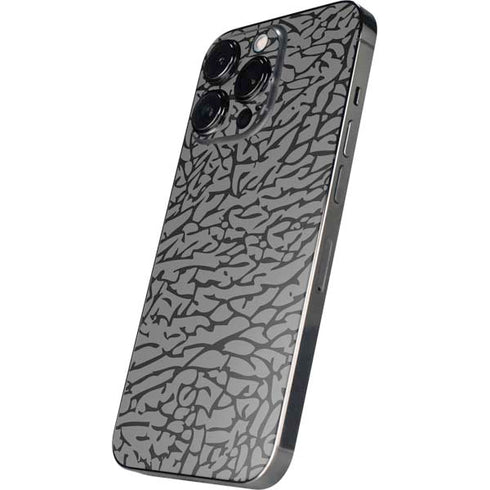 Elephant Print Grey iPhone 15 Pro Skin