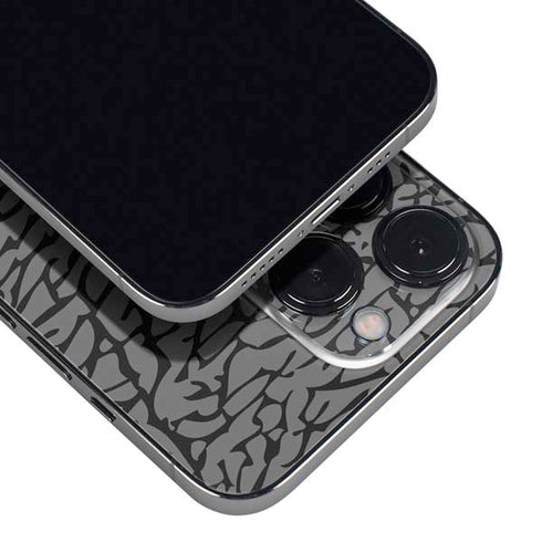 Elephant Print Grey iPhone 14 Pro Skin