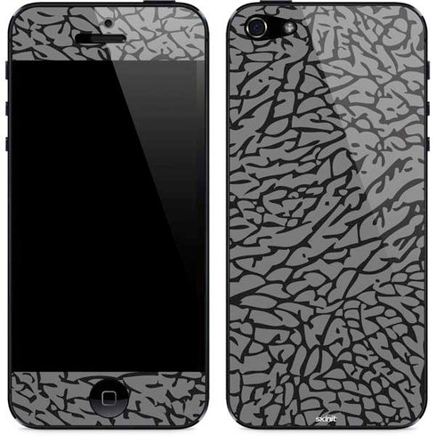 Elephant Print Grey iPhone 5/5s/5SE Skin