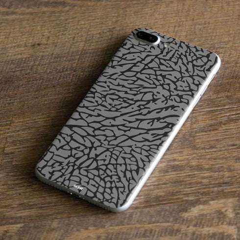 Elephant Print Grey iPhone 8 Plus Skin