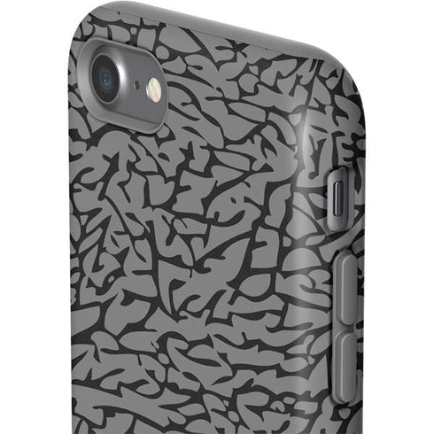 Elephant Print Grey iPhone SE (2nd & 3rd Gen) Pro Case