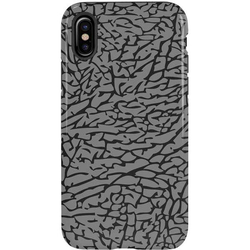 Elephant Print Grey iPhone XS Pro Case