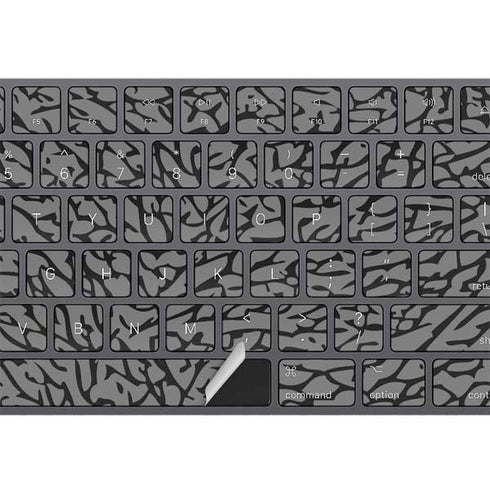 Elephant Print Grey Magic Keyboard with Numeric Keypad Skin
