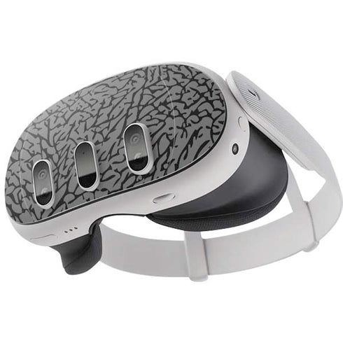 Elephant Print Grey Meta Quest 3 Skin