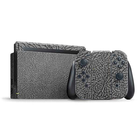Elephant Print Grey Nintendo Switch Bundle Skin