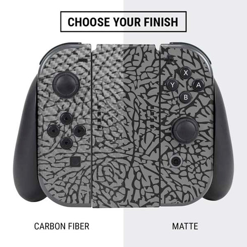 Elephant Print Grey Nintendo Switch Bundle Skin