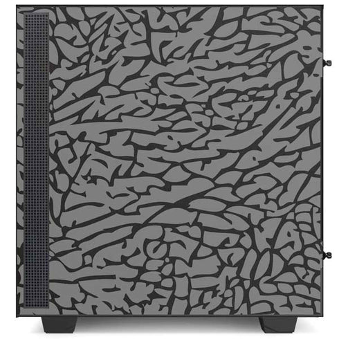 Elephant Print Grey NZXT H510 Compact ATX Mid-Tower Case Skin