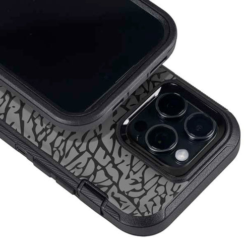 Elephant Print Grey Otterbox Defender iPhone Skin
